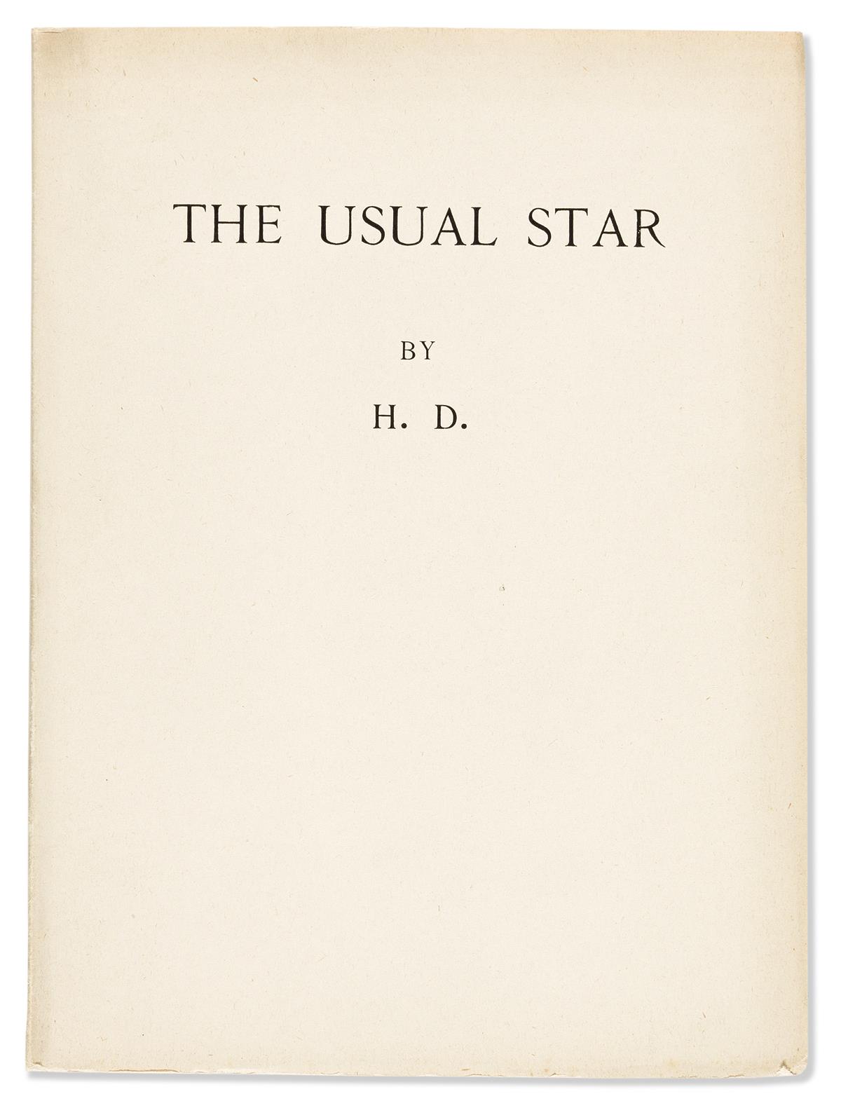 H.D. [Hilda Doolittle]. The Usual Star.